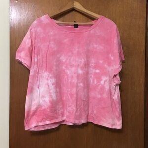 Wild Fable Pink Tie-Dye Short Sleeve Tee